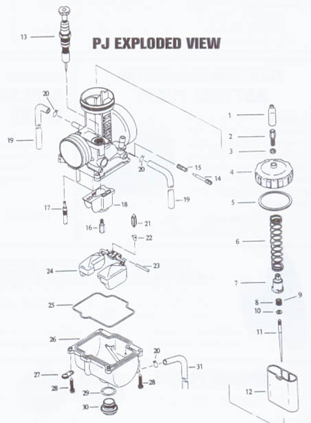 Keihin Carburetor 24 053 Diagram